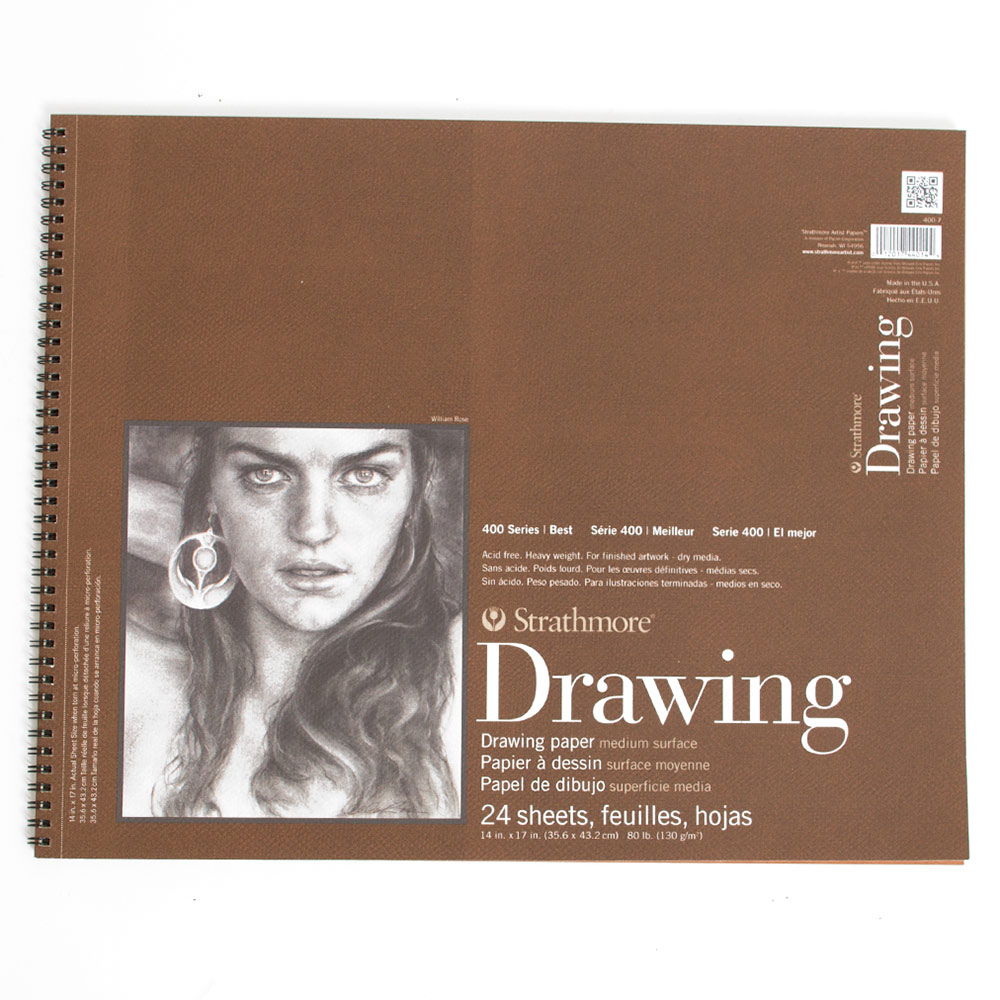 Strathmore, Sketchbooks & Pads, Art & School, 80#, Drawing, 24 sheet, 36189, 14"x17"